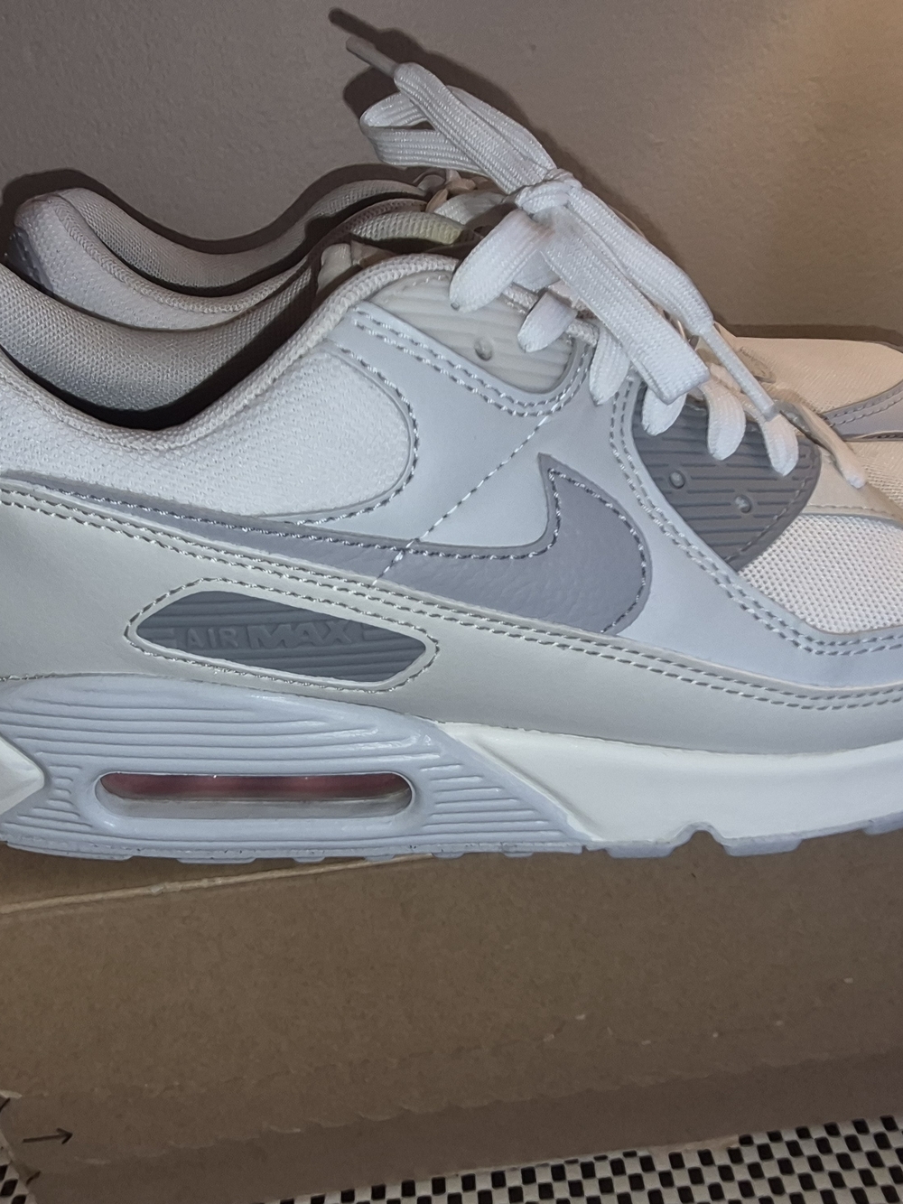 Nike Women’s Air Max White/Grey Athletic Sneakers